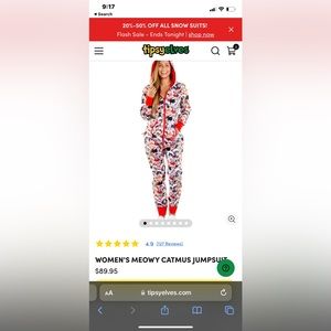 Tipsy Elves Christmas cats onesie